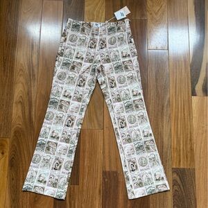 Tiger Mist Italian Stamp Print Pants